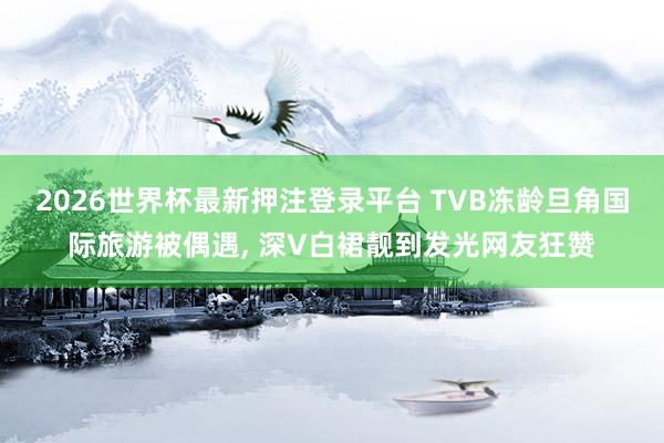 2026世界杯最新押注登录平台 TVB冻龄旦角国际旅游被偶遇, 深V白裙靓到发光网友狂赞