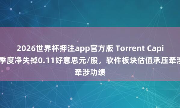 2026世界杯押注app官方版 Torrent Capital一季度净失掉0.11好意思元/股,软件板块估值承压牵涉功绩